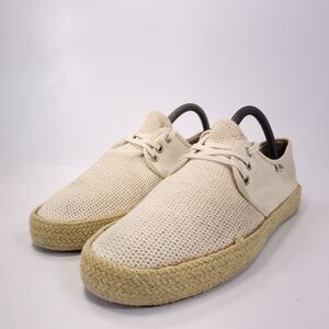 Vans Off the Wall Lace Up Athletic Shoe Womens Size 9 721278 Beige